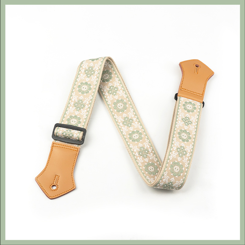 Guitar Strap for Folk Guitar, Bass, Acoustic Guitar, Electric Guitar, Unisex, Stylish, Leather, Cotton, Cross-Body Shoulder Strap: Navy Blue
