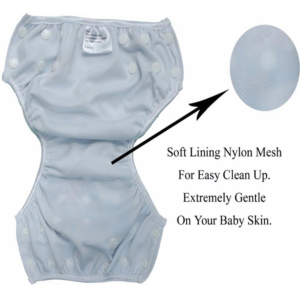 Ohbabyka – couche de bain réutilisable pour bébé et tout-petit, couche-culotte ajustable, taille unique, , de réception pour bébé, 3 paquets, nouveauté été