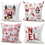 Merry Christmas Santa Claus pillow cover Xmas home decorative pillow plush throw pillow case cover Decorative pillows