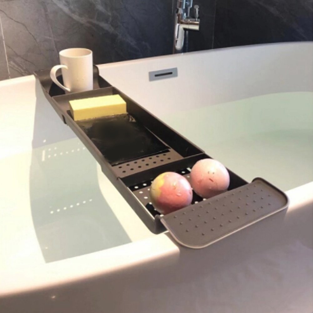 Drain Telescopic Bathtub Rack, Bathroom, Plastic Bath Basin Rack, Bathtub Tray, Kitchen Sink, Bath And Storage Rack