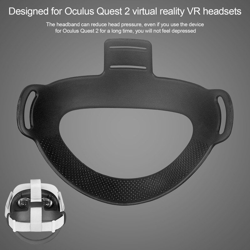 Tpu Vr Helmet Head Strap Foam Pad Voor Oculus Quest 2 Vr Headset Hoofdband