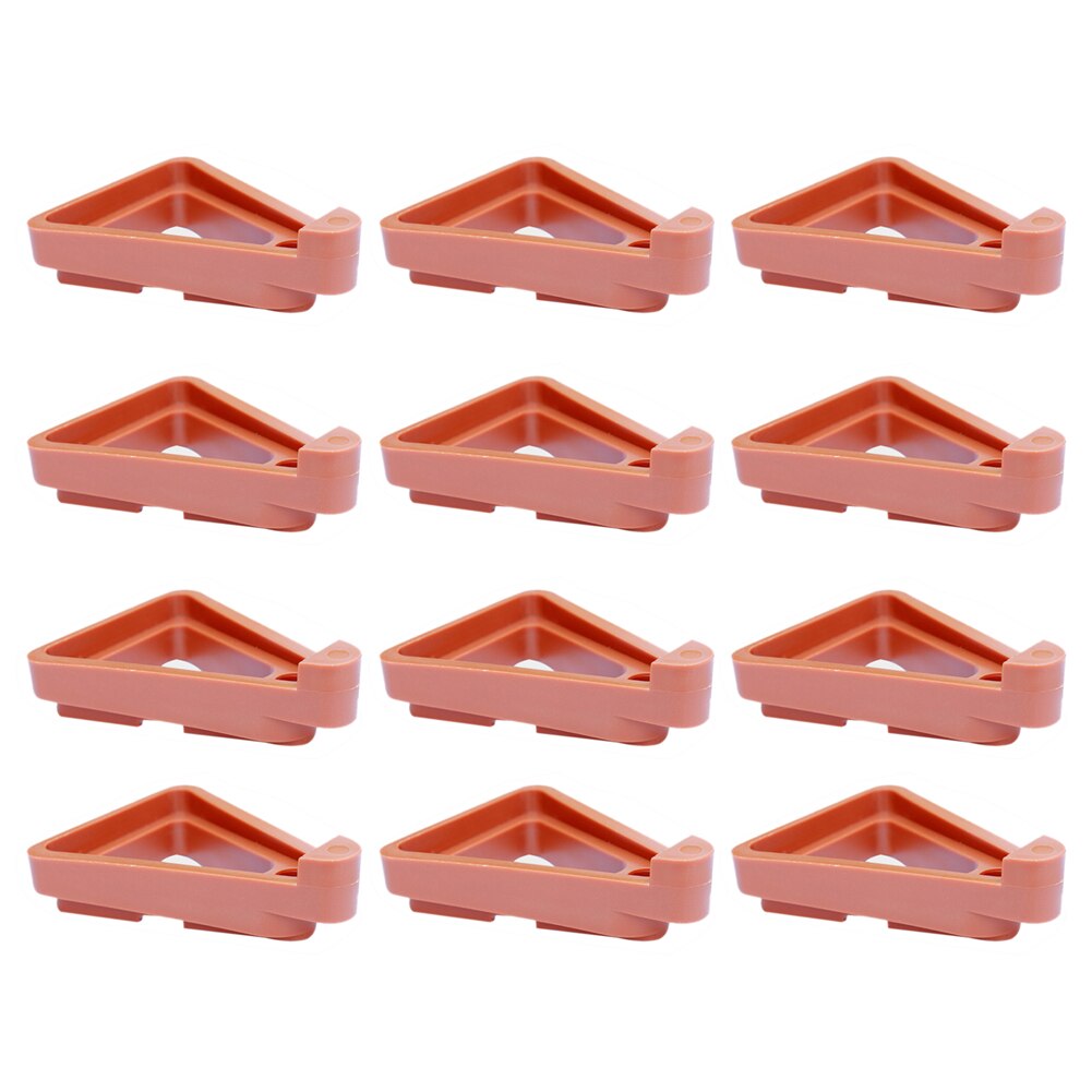 12 pièces coussin de pot de fleurs coussinet de pied fleurs d'intérieur domestiques plantes en pot pot de fleurs Support de fond mobile plaque de Support de plante: 7x6x2.5cm