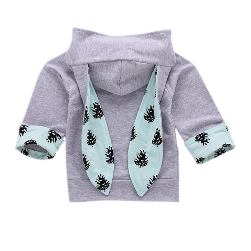 Kinder's Mäntel Lange Ohren Cartoon Langarm Baby Hoodies Kinder Sweatshirt Frühling Herbst Hoodies Mäntel