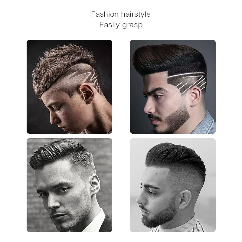 Kemei KM-129 Skeleton Cordless Hair Trimmer for Men LCD Display Haircut Tools Speed Control 0mm Skin Cut Fits Wahl T-Wide Blade