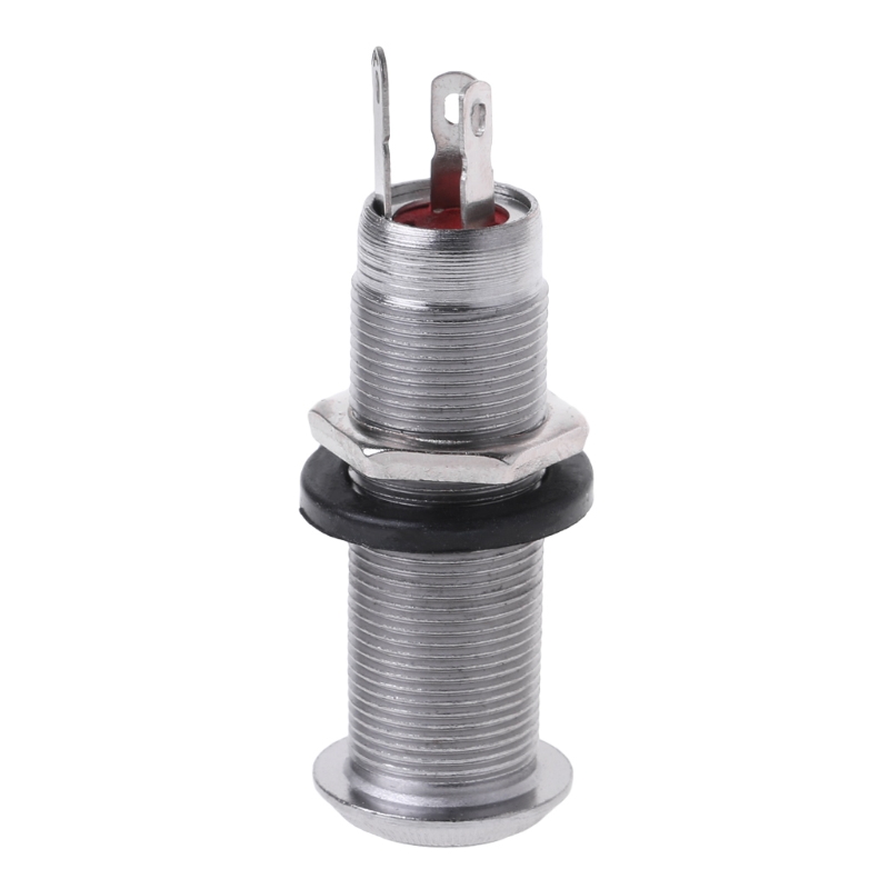 1pc Chrome Guitar Bass Cylinder Output Jack Flush 1/4" Part