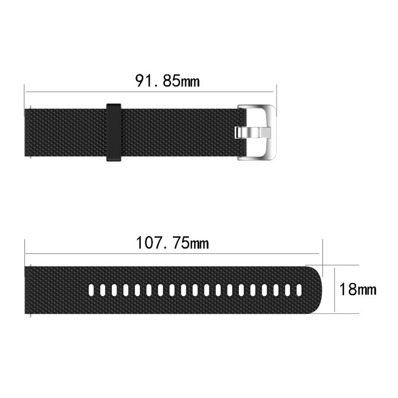 10 colori 18 MILLIMETRI Cinturino In Silicone Per Garmin Vivoactive 4 4S Smart Cinturino di Vigilanza Texture Sport Watch band Banda di Ricambio braccialetto TSFH