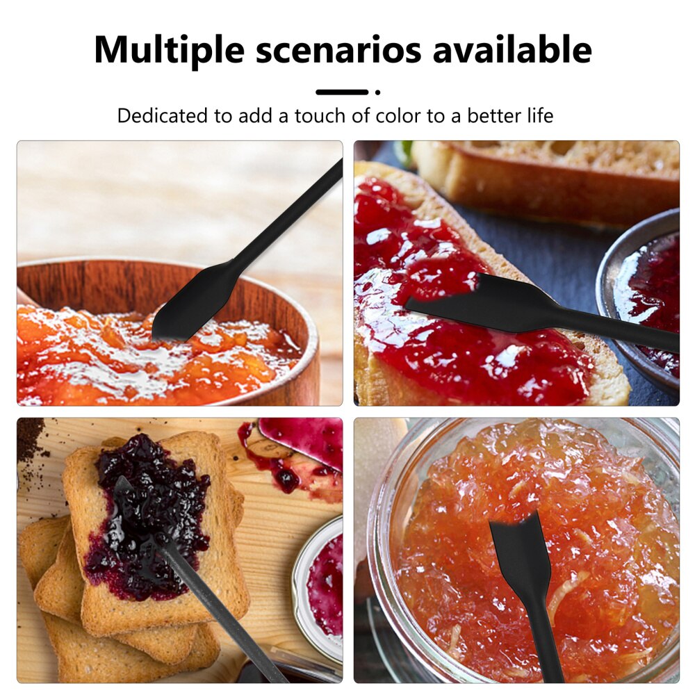 4Pcs Silicone Spatula Kitchen Scraper Last Spatula Kitchen Cooking Tool