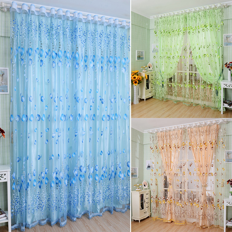 Tende moderne in Tulle per soggiorno tende viola per bambini camera da letto porta tende da cucina corte tende Creative