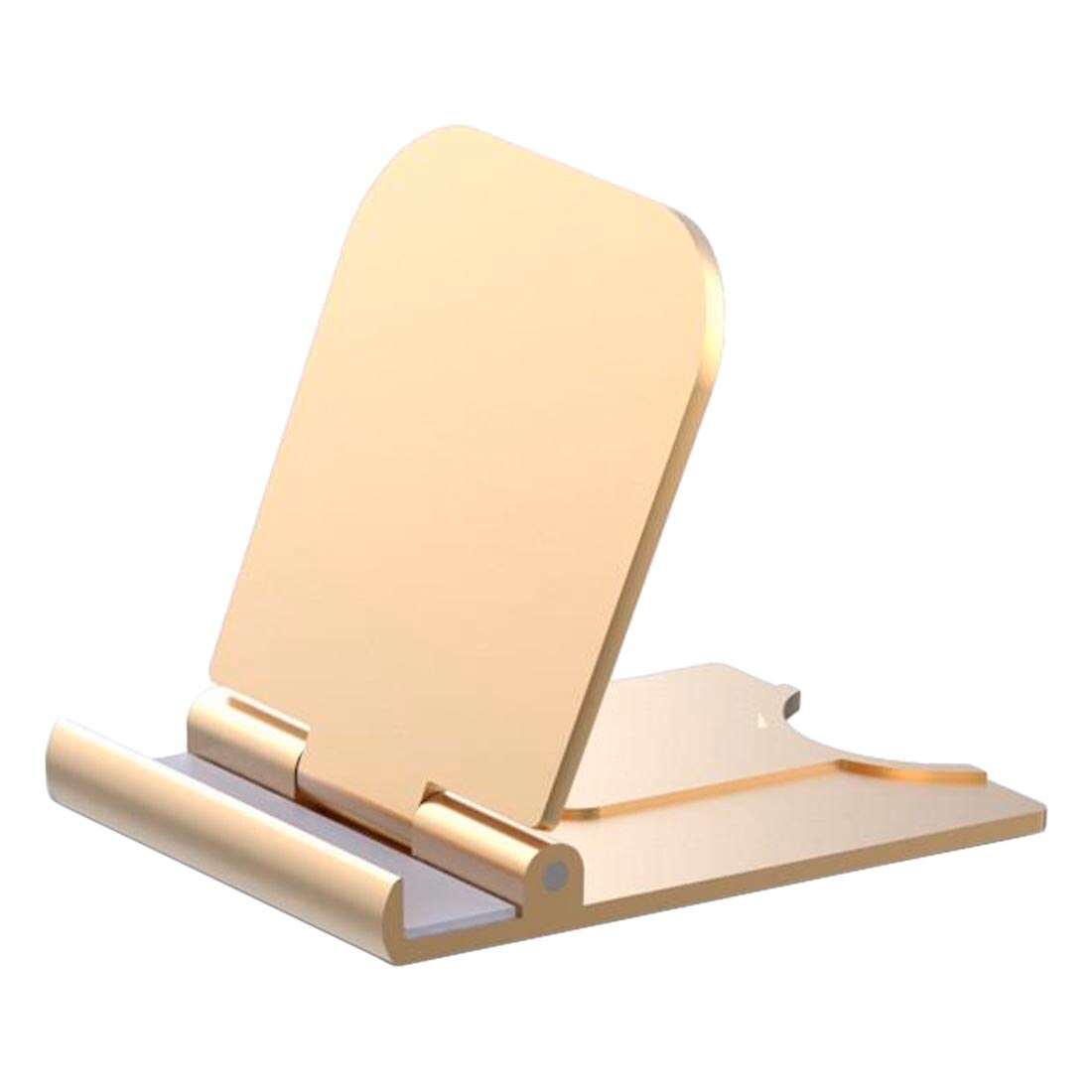 2019New Phone Holder Stand for iPhone XS XR 8 X 7 6 Foldable Mobile Phone Stand for Samsung Galaxy S10 S9 S8 Tablet Stand Desk: B-Gold