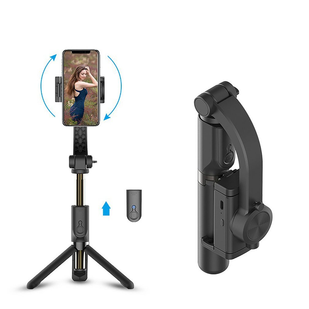 Handheld Gimbal Stabilizer With Bluetooth shutter Tripod For Smartphone Action camera Video Record Vlog Live