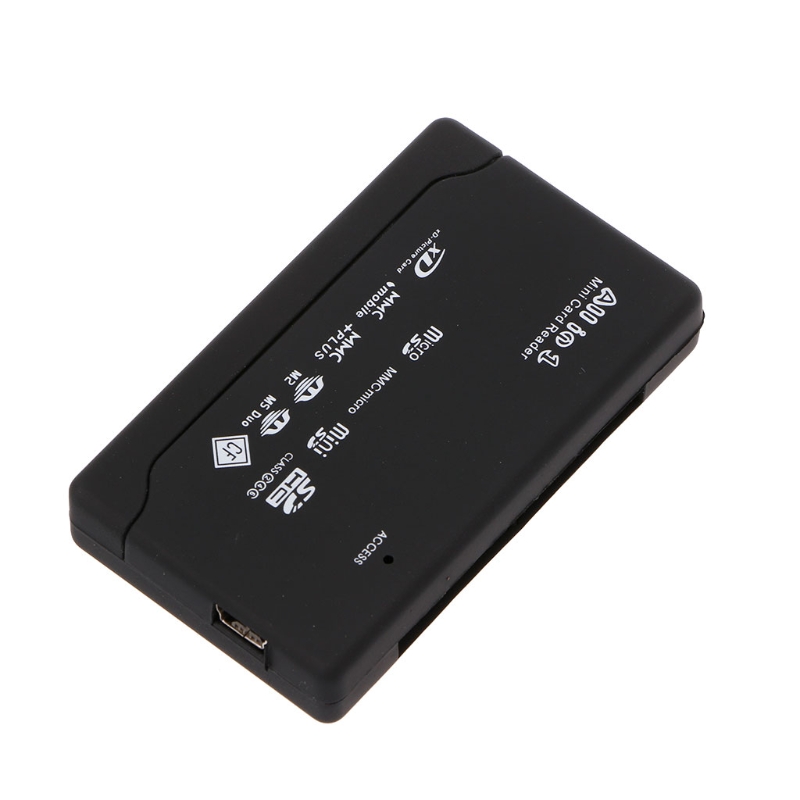 Lecteur de carte mémoire externe tout-en-un, pour USB Mini SDHC M2 MMC XD CF