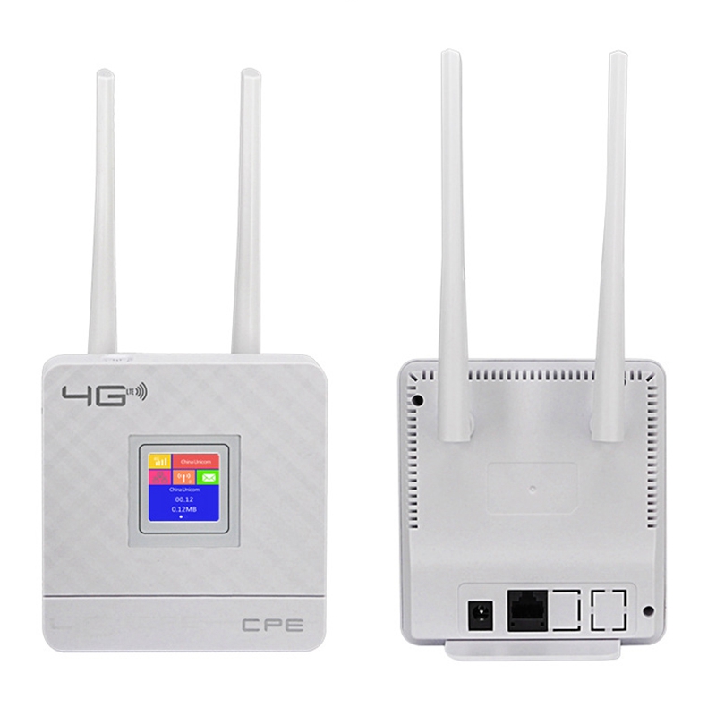 4G LTE WiFi Router - Portable Hotspot CPE903-1 - Dual External Antennas - SIM Card Slot - WAN/LAN Port