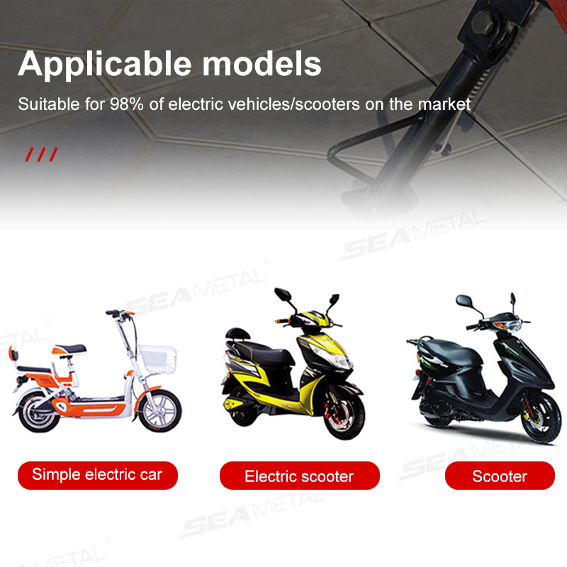 SEAMETAL Cavalletto per moto Cavalletto laterale Staffa per piede Supporto per cavalletto laterale per scooter a motore universale Accessori per supporti per moto