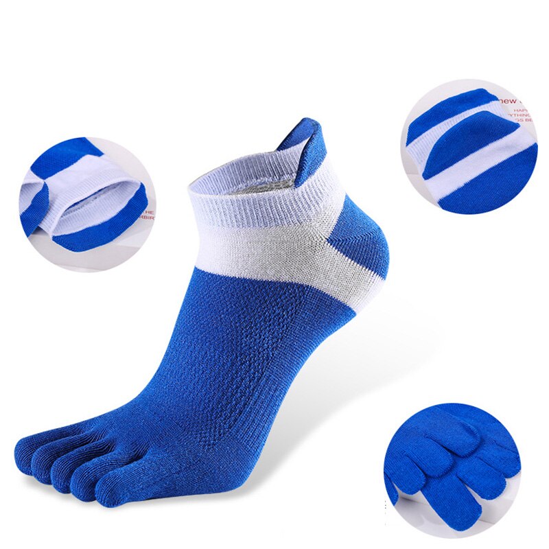 5 pares/lote verão meias masculinas de algodão cinco dedos meias curtas de alta qualidade