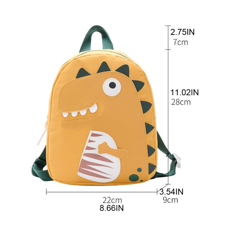 Mochila bonita de dinosaurio para niños y niñas, mochila escolar para niños, mochila de dibujos animados LX9F