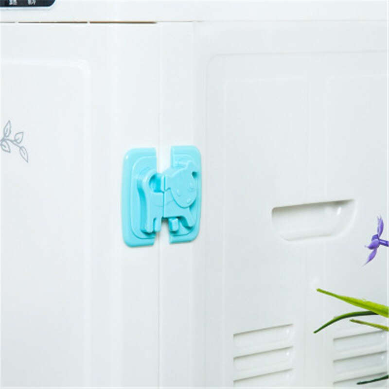 Puppy Shape Safety Locks for Refrigerators Door Baby Safe Protection From Children Lock Castle Security Blocker Padlock