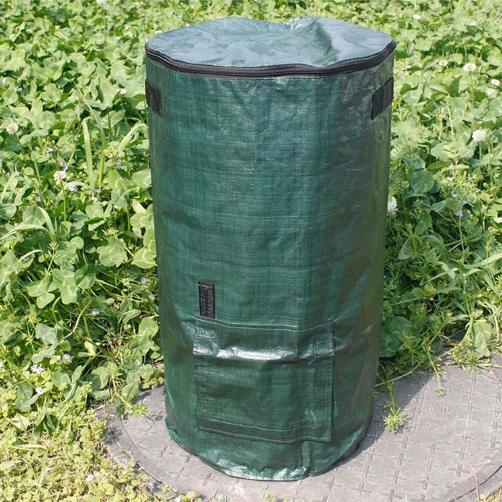 Inklapbare Compost Zak Composter Tas Environmental Organic Gisten Afval Collector Vuilniszakken