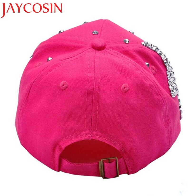 JAYCOSIN 5 Colors Children Kids Baseball Cap Rhinestone Star Shaped Boy Girls Snapback Hat Summer