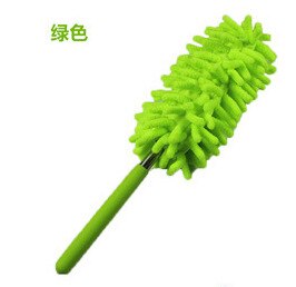 Plumero desmontable para techo de muebles de coche, Mini cepillo retráctil de fibra para limpieza de polvo, limpiador para el hogar: Green