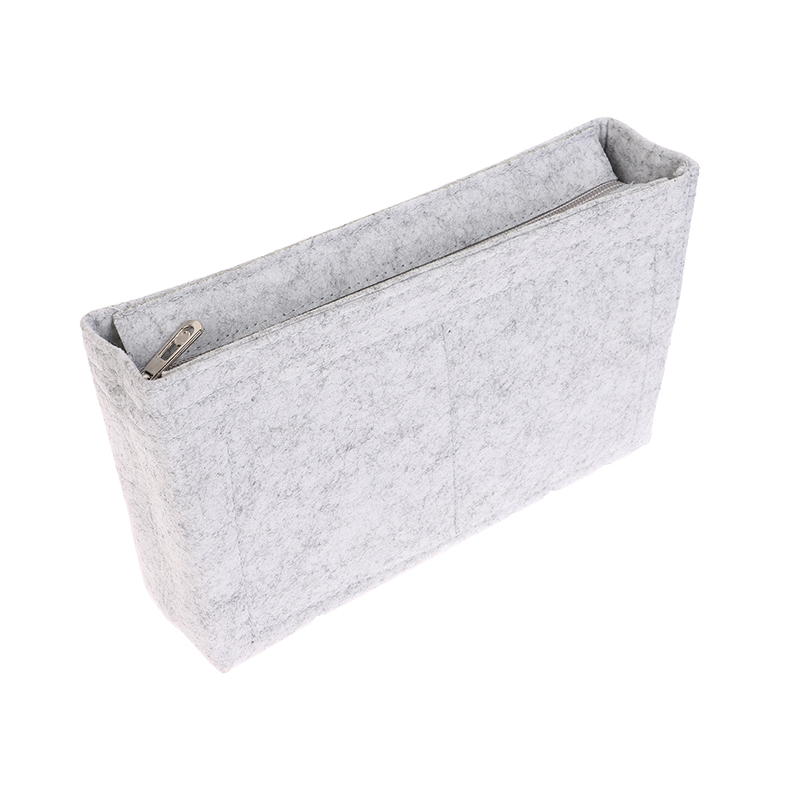 Filcowa torba z wkładką pasuje do torebek kosmetycznych Torebka z wkładką Filcowa torba do makijażu Wsparcie Podróżna przenośna wkładka do torebki Organizer: Złota