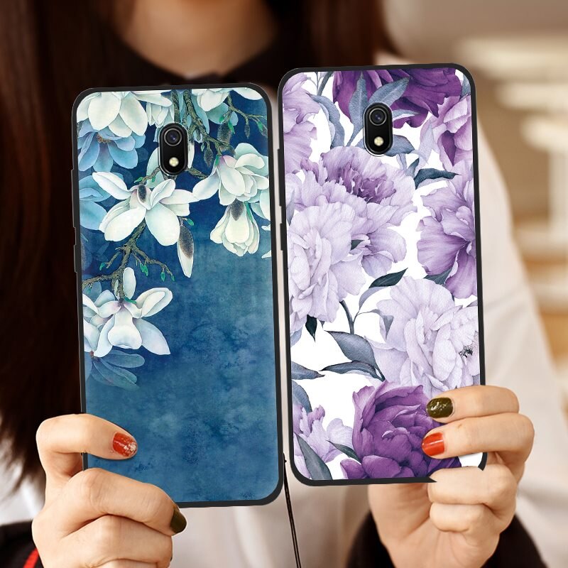 Anti-knock Copertura Posteriore Del Telefono Per Xiaomi Redmi 8A Colorato Copertura Del Telefono di TPU Dipinta di Disegno posteriore Alla Moda