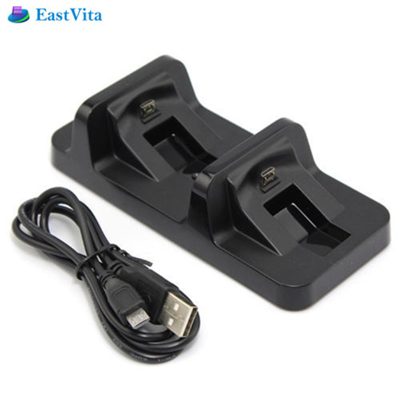 Dual Usb Opladen Lader Docking Station Stand Voor Sony Playstation 4 PS4 Controller