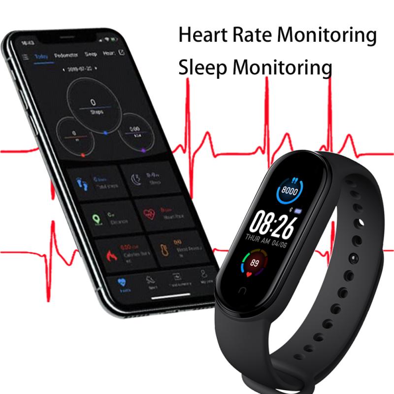 M5 Bluetooth Smart Band Armband IP67 Waterdicht Smart Horloge Bloeddruk Fitness Tracker Smart Band Fitness Polsbandjes