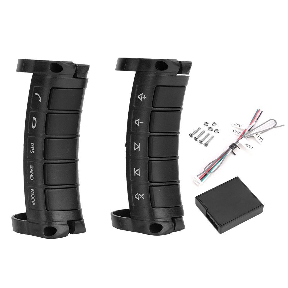 Steering Wheel Remote Control Button Remote Control Universal Remote Control Wireless DVD Navigation Buttons Controller