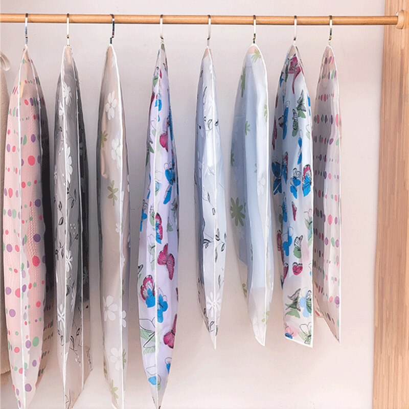 Plastic Clear Dust-proof Cloth Cover Suit/Dress Garment Bag Storage Protector