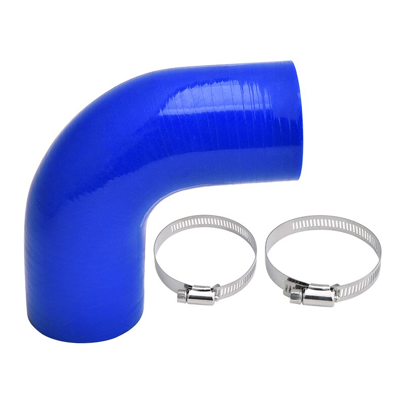 Speedwow Universal Siliconen Intercooler Koelvloeistof Slang Auto Intercooler Siliconen Rechte Hoofd 90 Graden Elleboog Buis 76Mm 63Mm 51mm: Blue 51 200mm