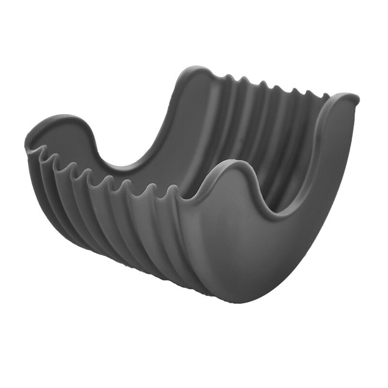 Porte-Burger réutilisable en Silicone, 1 pièce, étagère, outils pour hamburgers, support fixe, boîte de rangement, accessoires de cuisine: grey