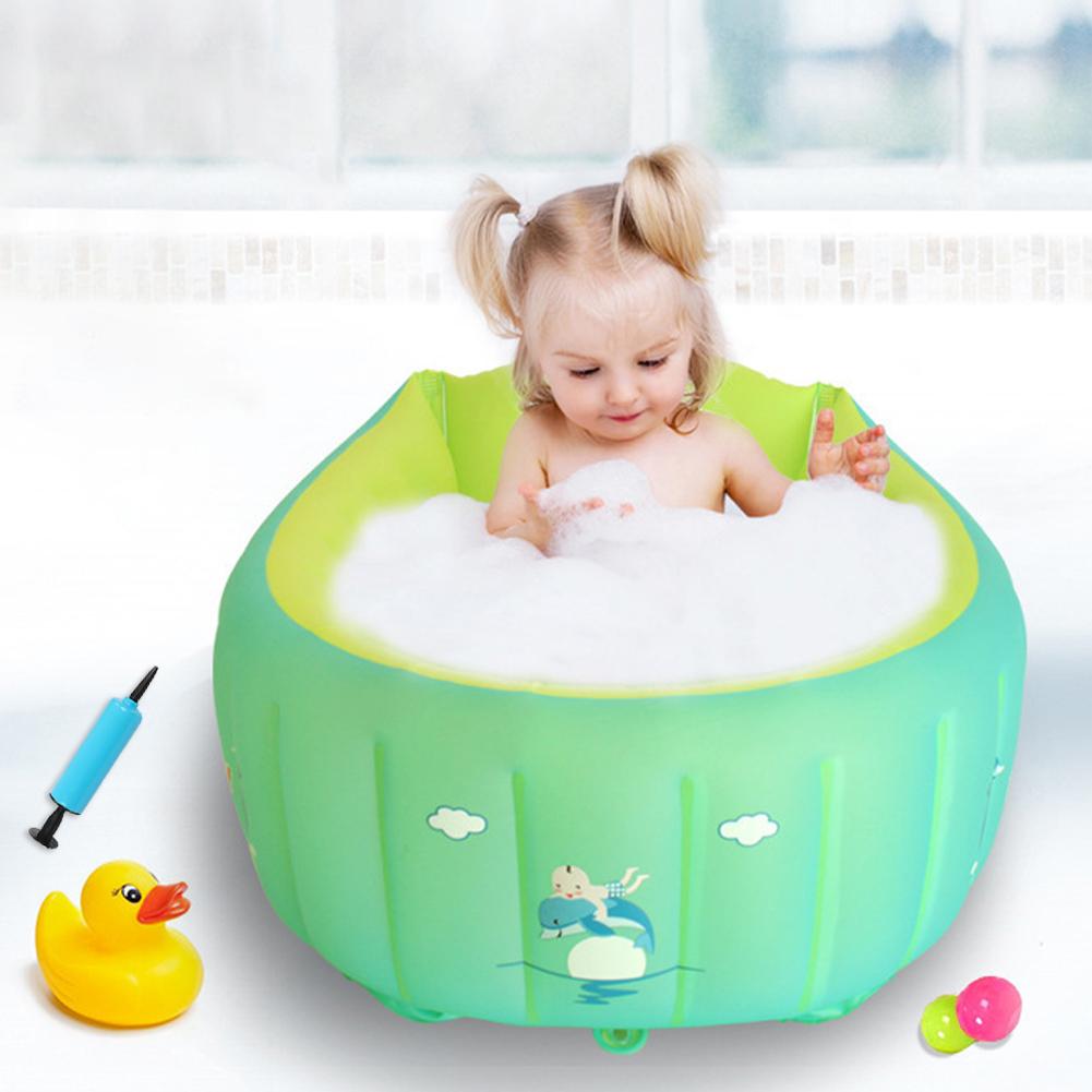 Baby Opblaasbare Bad Draagbare Baby Peuter Baden Bad Antislip Reizen Bad Kids Douche Wastafel Voor Peuters