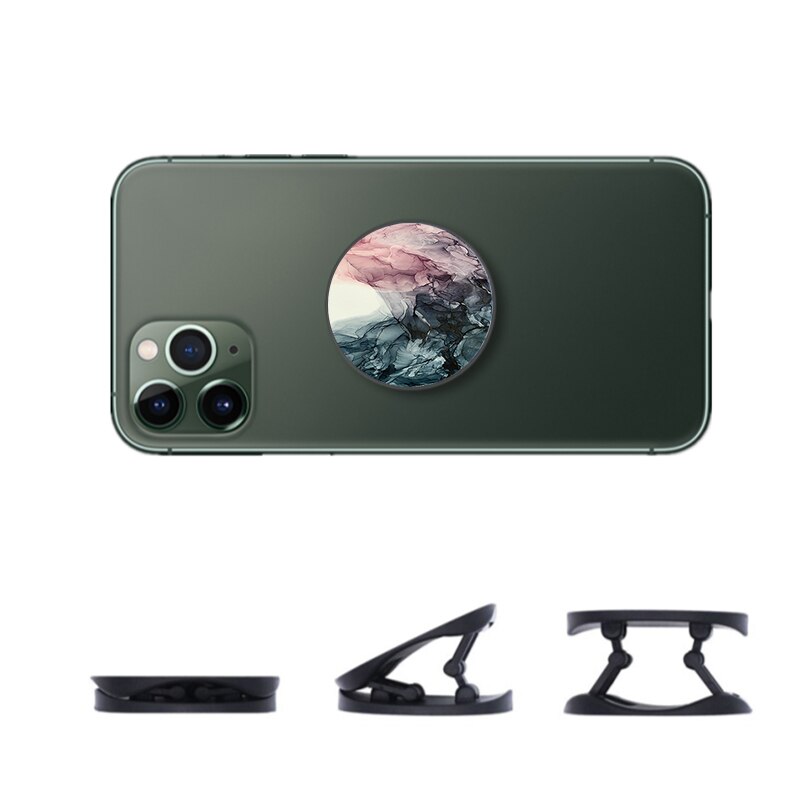 Soporte para teléfono móvil Xiaomi Redmi, accesorio Flexible de pintura con tinta de mármol degradado, agarre para anillo de dedo: B006