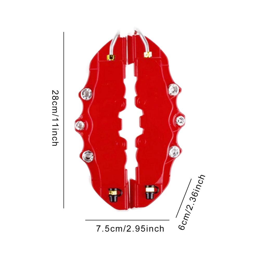 Remklauw Covers 2 Stuks Auto Disc Remklauw Covers Voor 2 Stuks Achter Remklauw Cover Guard Protector Cover Universal voor Front