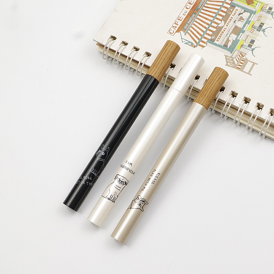 Mini Fountain Pen 0.5mm Plastic Penholder Metal Nib Cartoons Dog ink Pen For Student Friend School Supplies Pens 3Pcs/lot