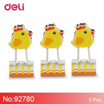 M&G miffy 19/25mm metal binder clips cartoon paper clips supply office clerical clamps Chancellory pinzas: 92780-3