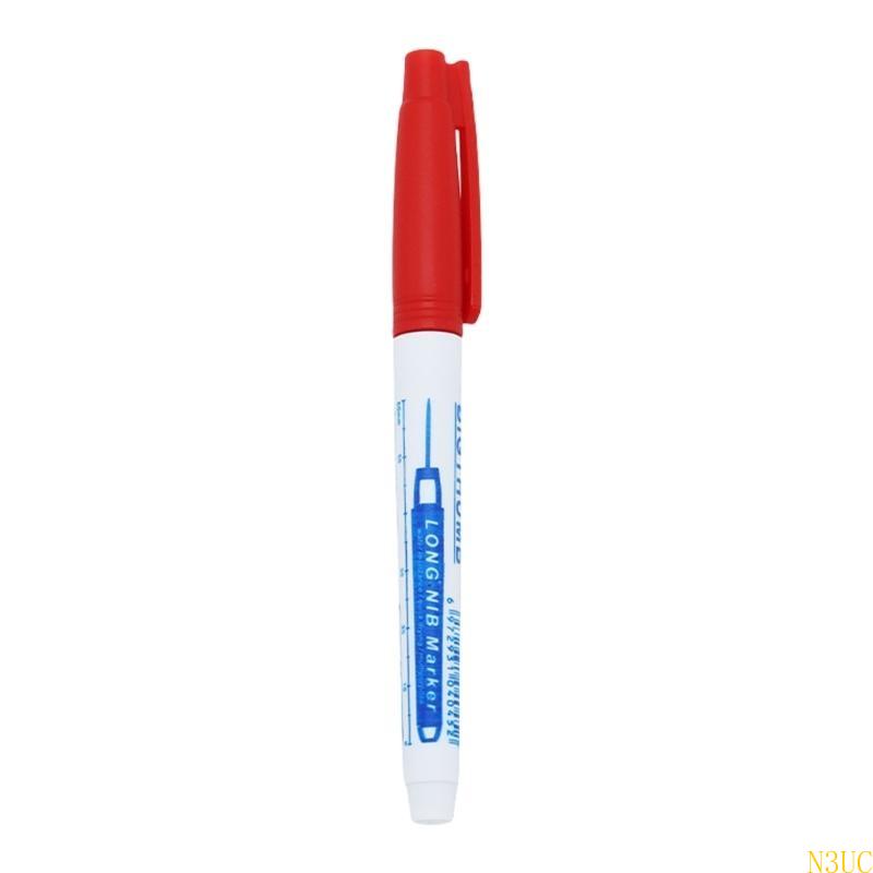Marcador agujero profundo N3UC Pen 30 mm Marcador punta largo Marcador Carpintería Marcador perforación: Rojo