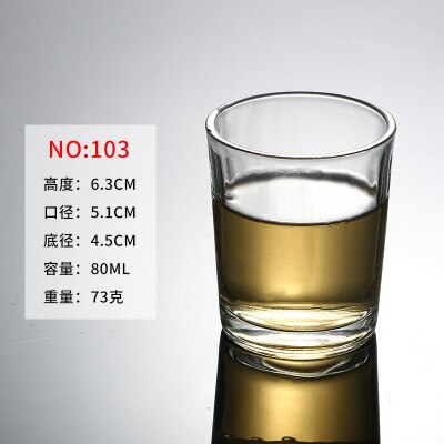 103 små mini 80ml 2oz glasskålar med spritglas