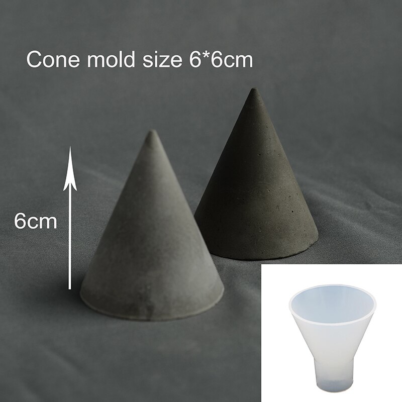 Gips ringen holder gipsformer smykker vise stativ betong kjegle pyramide silikon form hjem dekor foto rekvisitter: En