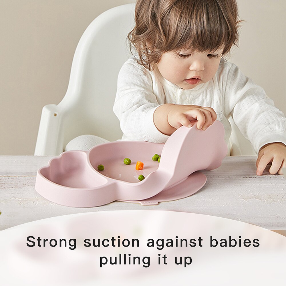 Bc Babycare – assiette à manger en Silicone pour bébé, vaisselle Koala pour enfants, plateau d&#39;alimentation divisé par aspiration, bol d&#39;entraînement pour tout-petits