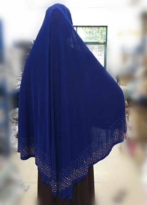 Hidżab islamska odzież natychmiastowa hidżab Turban diamenty Rhinestone chusta hidżab chustka turecki hidżab rozszerzenia szyi klatka piersiowa 100X90CM