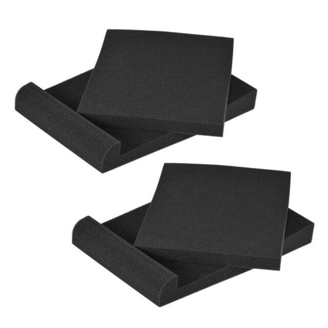 2/4Pcs Geluidsisolatie Studio Monitor Speaker Isolatie Pads Hoge Dichtheid Akoestische Foam Pads Voor 5 Inch / 6 Inch Speakers: 2 set