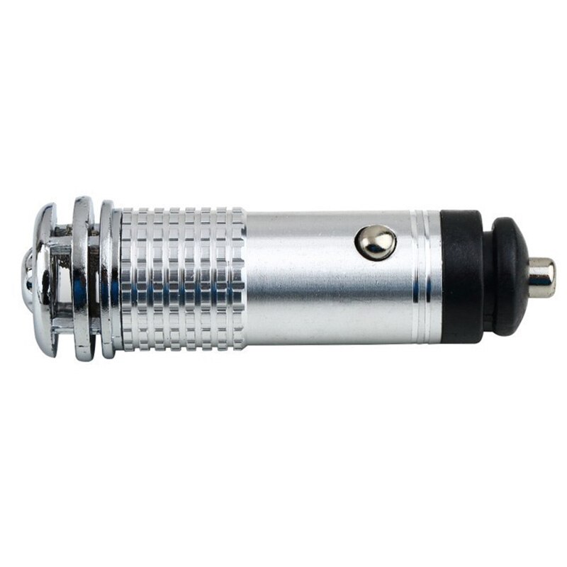 Mini bil luftrenare  dc 12v anjon jonisator renare fräschare bärbar bil fordon lukt eliminator: Silver-