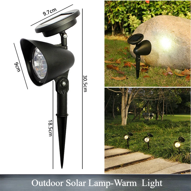 draussen LED Solar- Scheinwerfer Garten Lichter Landschaft Dekoration IP65 Wasserdicht für Rasen Hof Weg Baum Separat Lampe: Mond blau