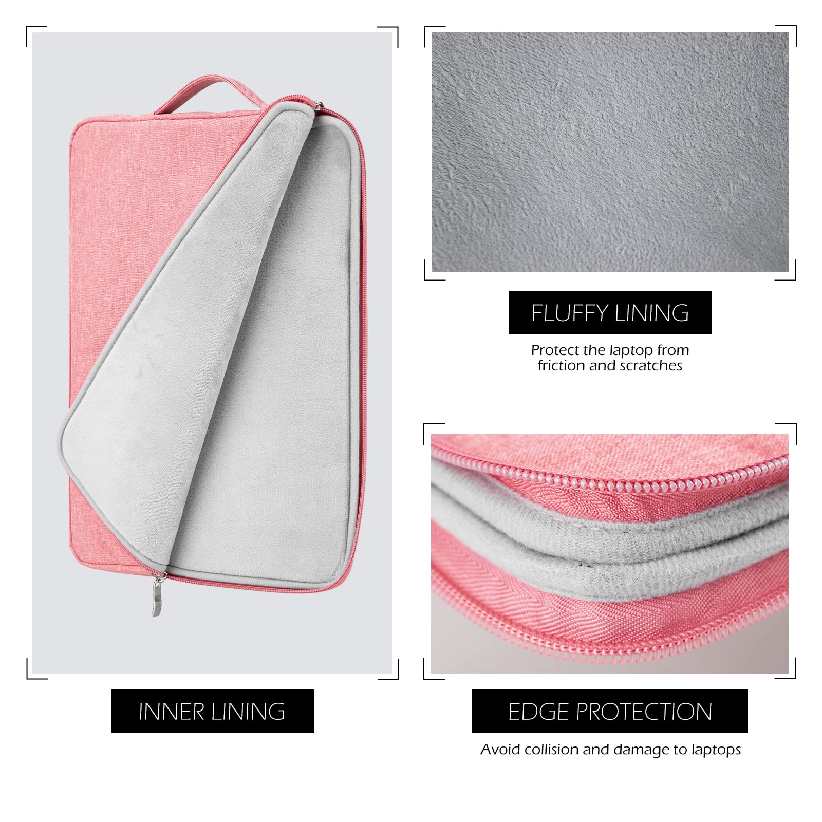 1pc Laptop Bag 13.0-15.6 Inch Laptop Handbag with Handle Waterproof, Shockproof, Anti-scratch, Soft Lining for Business Casual