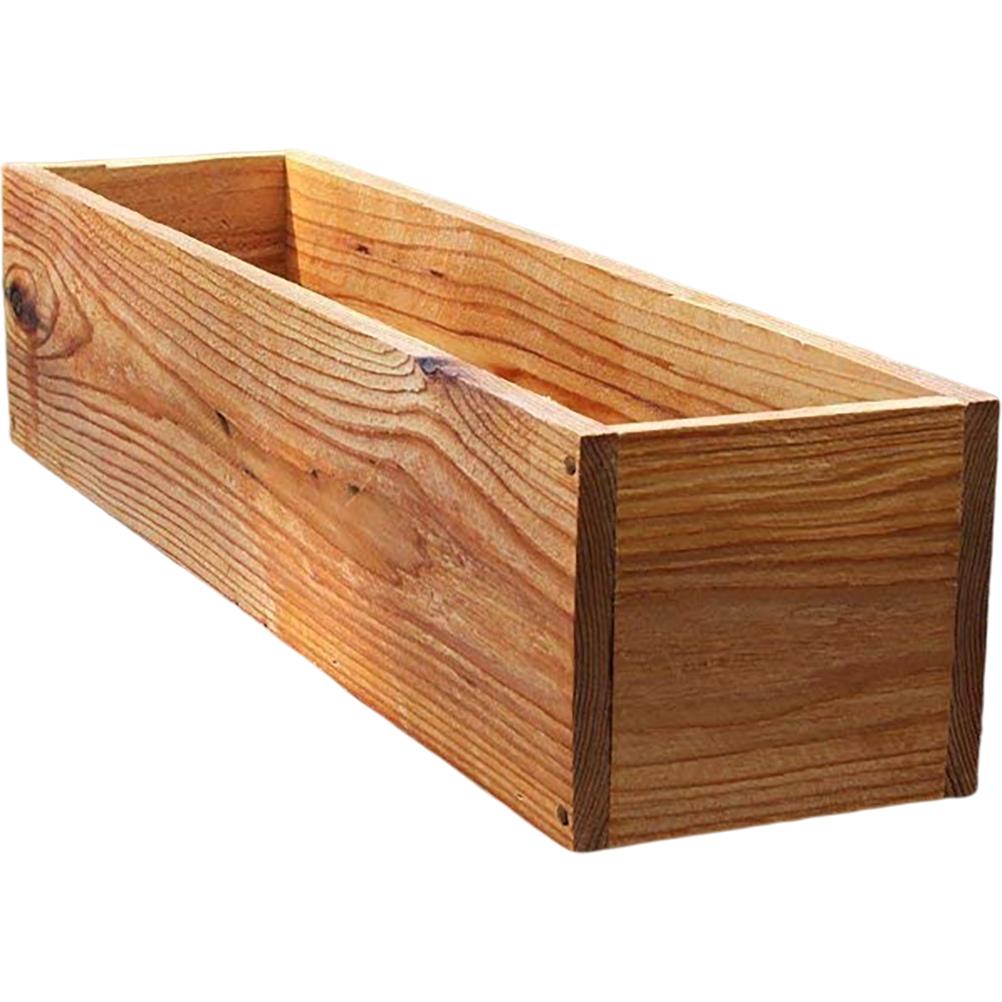 Blumenkasten aus Holz, 30 x 11 x 8,5 cm, rechteckig, Zedernholz, Pflanzgefäß, Töpfe, Gartenarbeit, Sukkulenten, Retro-Außenbalkon, Innenpflanzenhalter