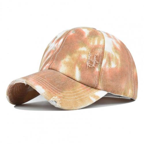 Hats Tie-Dye Style Ventilate Cotton Candy Color Baseball Cap for: Style 3