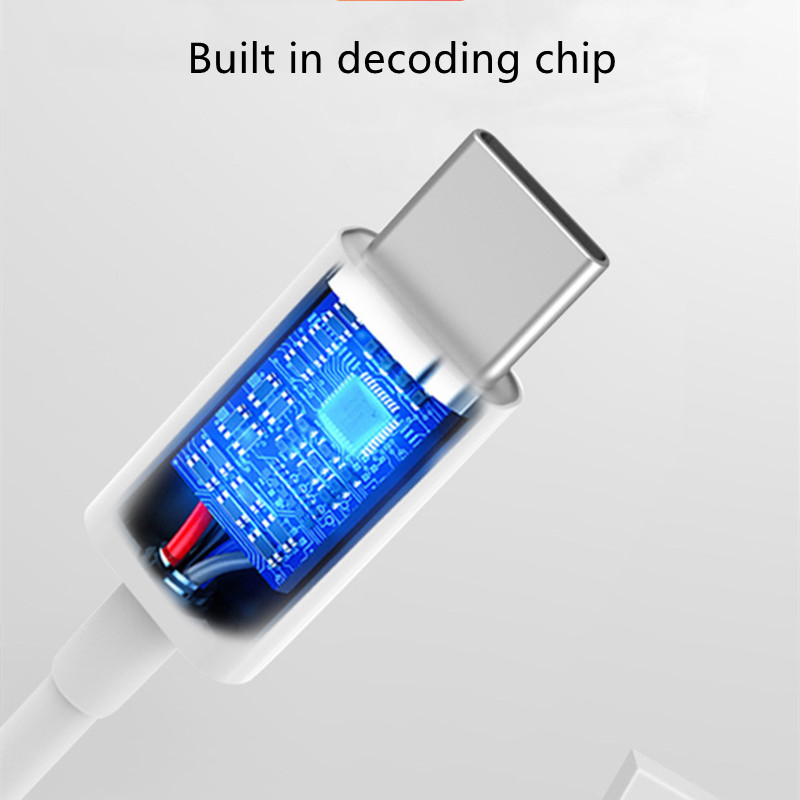Adapter typu C do 3,5 mm Kabel audio typu C do gniazda 3,5 mm Cyfrowy dźwięk umożliwia słuchanie muzyki Oglądanie telewizji Rozmowy głosowe