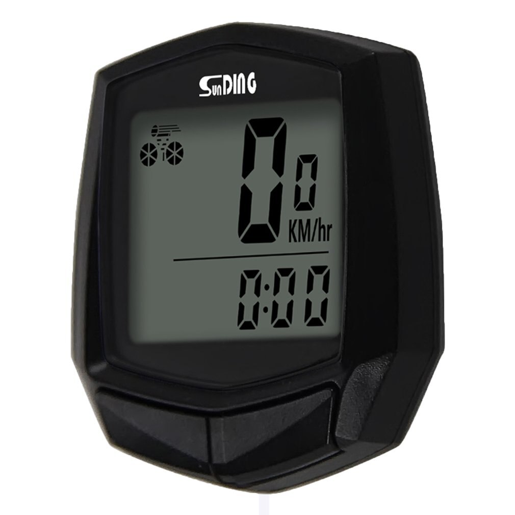 SUNDING SD-581A Vélo Filaire Ordinateur Compteur De Vitesse Odomètre Vélo Vélo Imperméable Mesurables Température Chronomètre