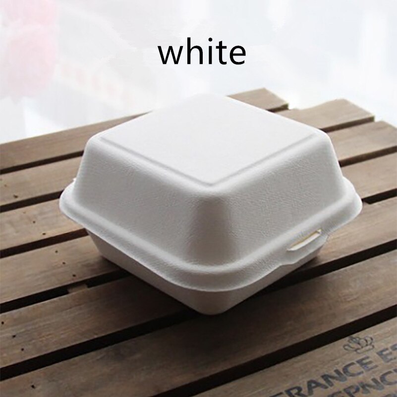 20Pcs Netto Rode Lunchbox Transparante Handtassen Huishoudelijke Diy Cake Geschenkdozen Verjaardagsfeestje Kleine Vierkante Dessert doos: white box